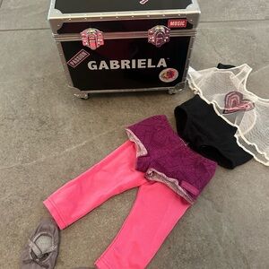 American girl doll Gabriel dance outfit and music case set